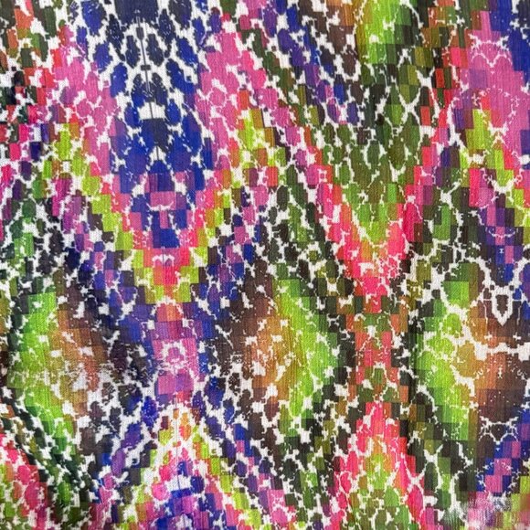 Becca by Rebecca Virtue Swim Cover-Up Size XS / XP-SP Multicolor Snakeskin Print - Picture 3 of 6